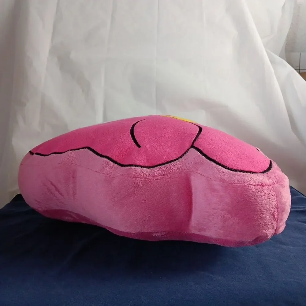 Sanrio My Melody Big Face Plush Pillow Embroidered Detail Stuffed Pink White